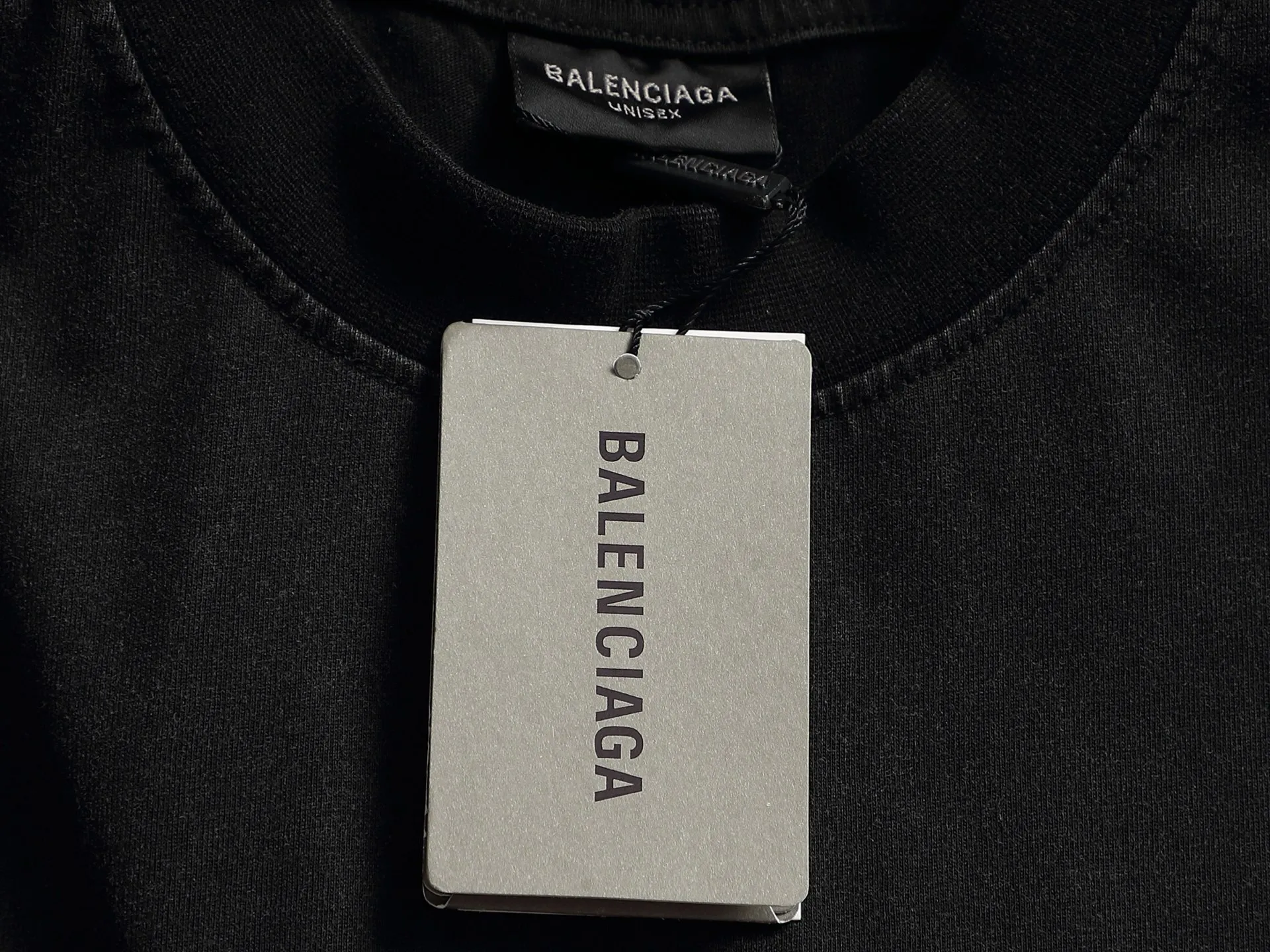 BALENCIAGA 2026 Logo ， Retro Same Style T 320 Versatile : Black Size：XS S M L